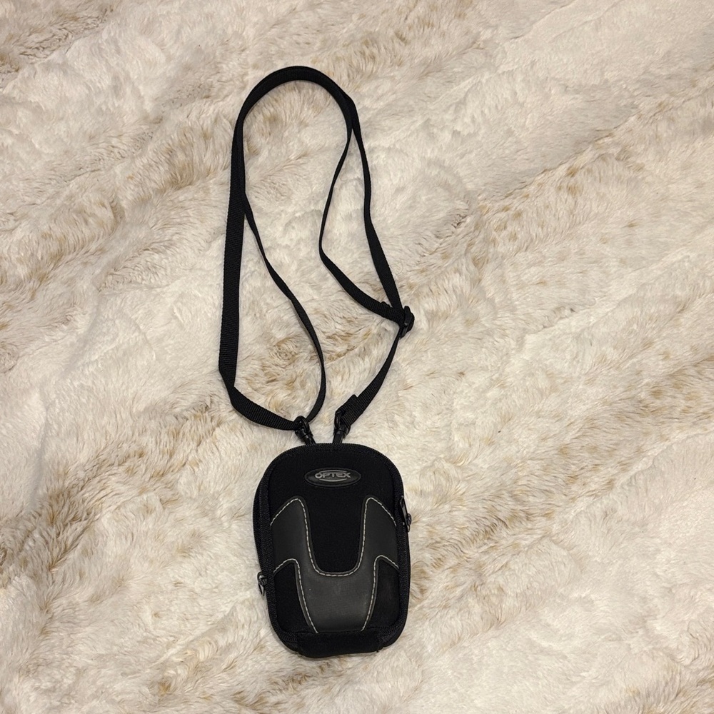 Black Compact Camera Case Crossbody Bag - Optex Brand